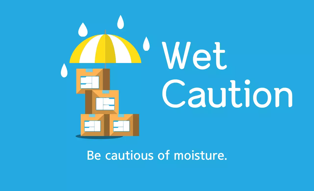 Faixa de Aviso de Cuidado Simples Azul