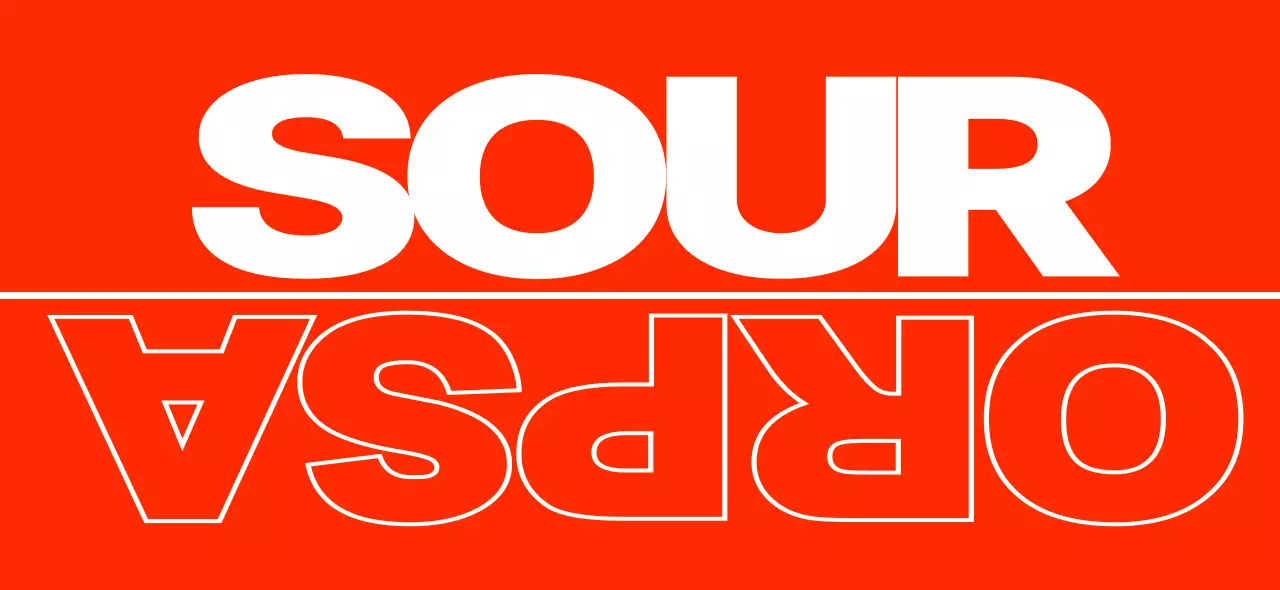 Hip and sleek design with a red and white cafe logo and menu