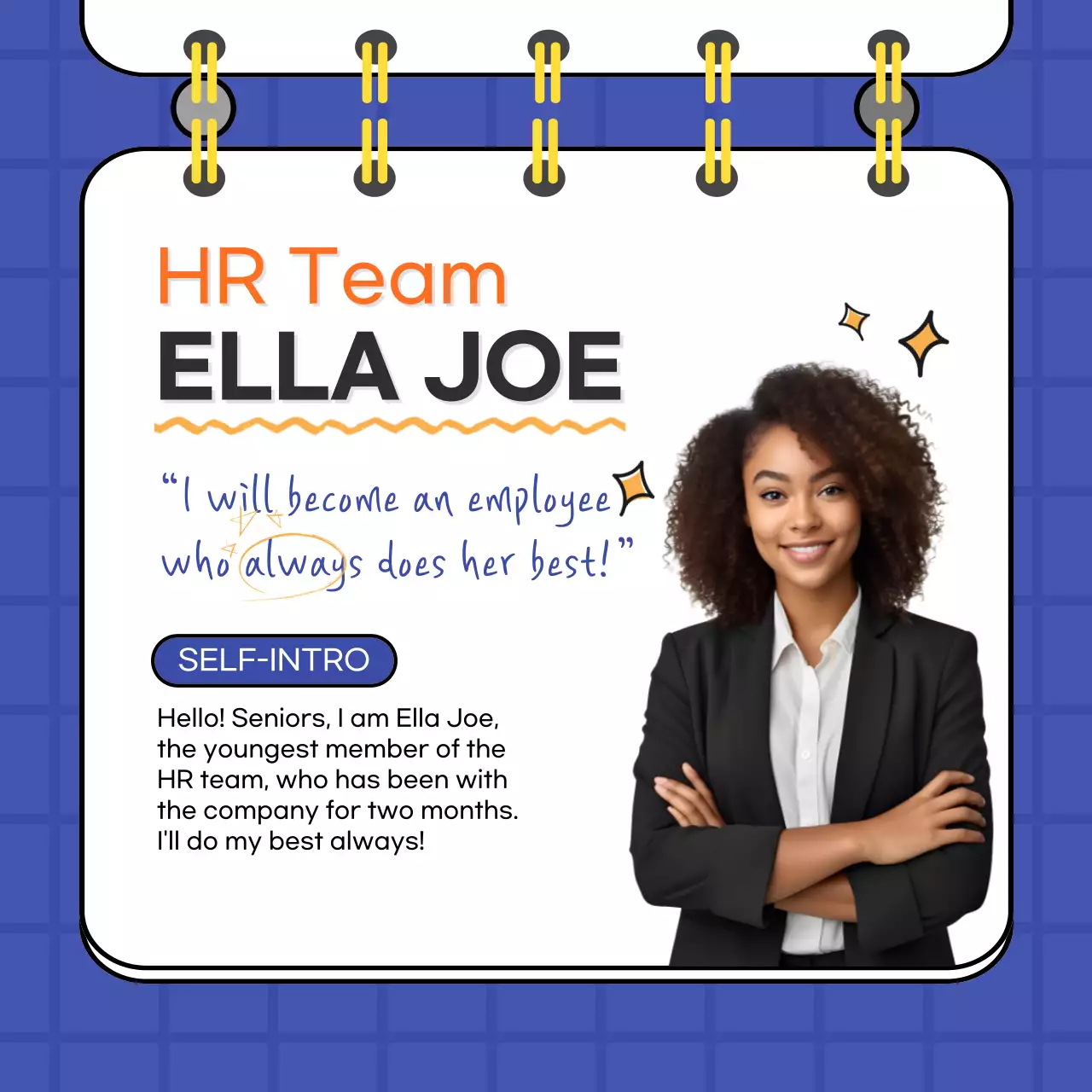 Hướng dẫn phỏng vấn Blue Simple Instagram Carousel