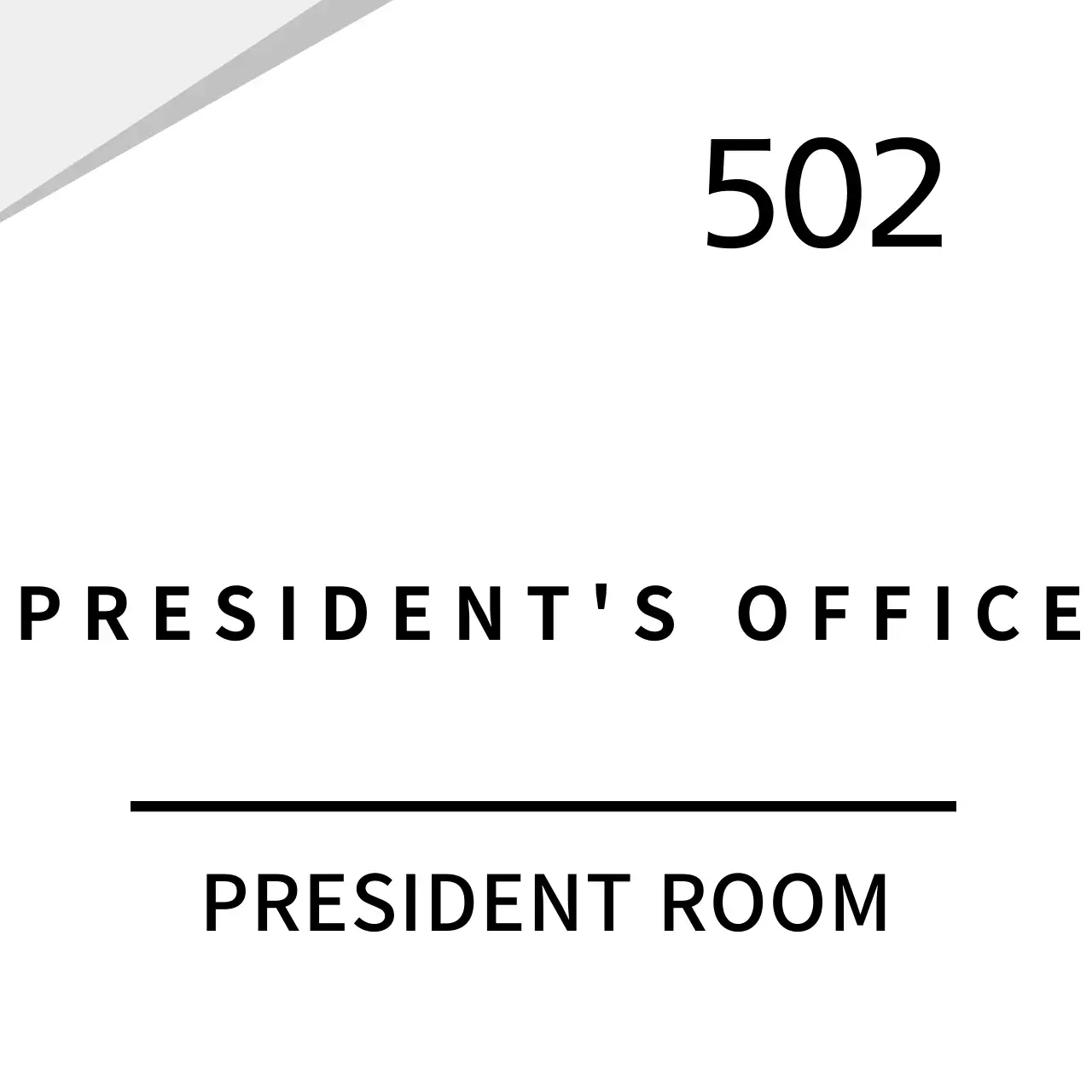 White clean graphic company sign