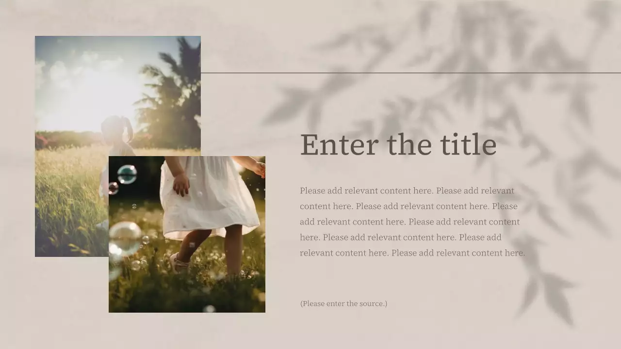 Beige Minimal Photography Presentation