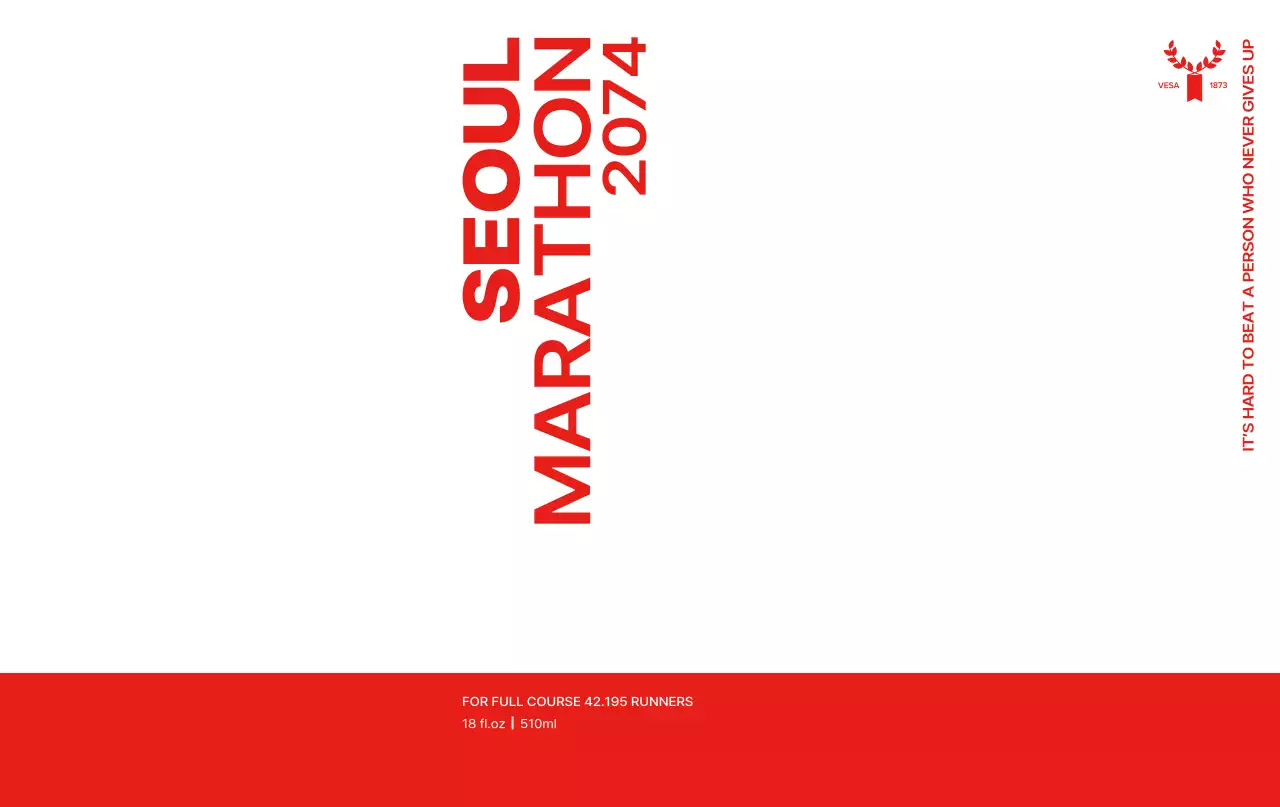 Merancang maraton dengan skema warna merah