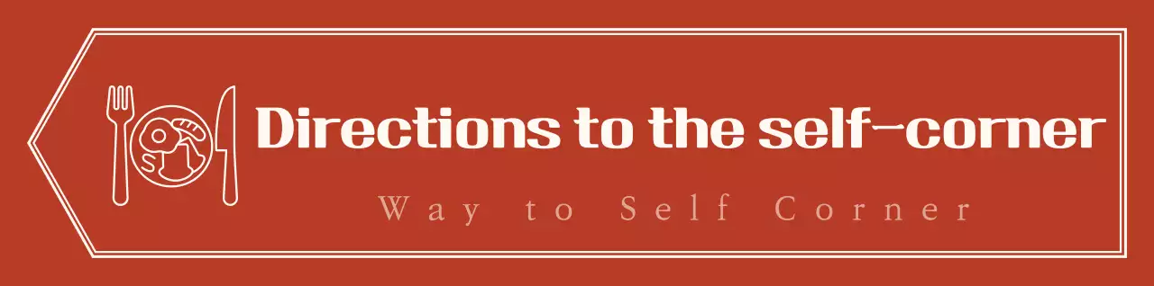 Kiểu bố trí mũi tên đơn giản và giàu cảm xúc với màu đỏ và vàng nhạt Hướng đến góc bản thân