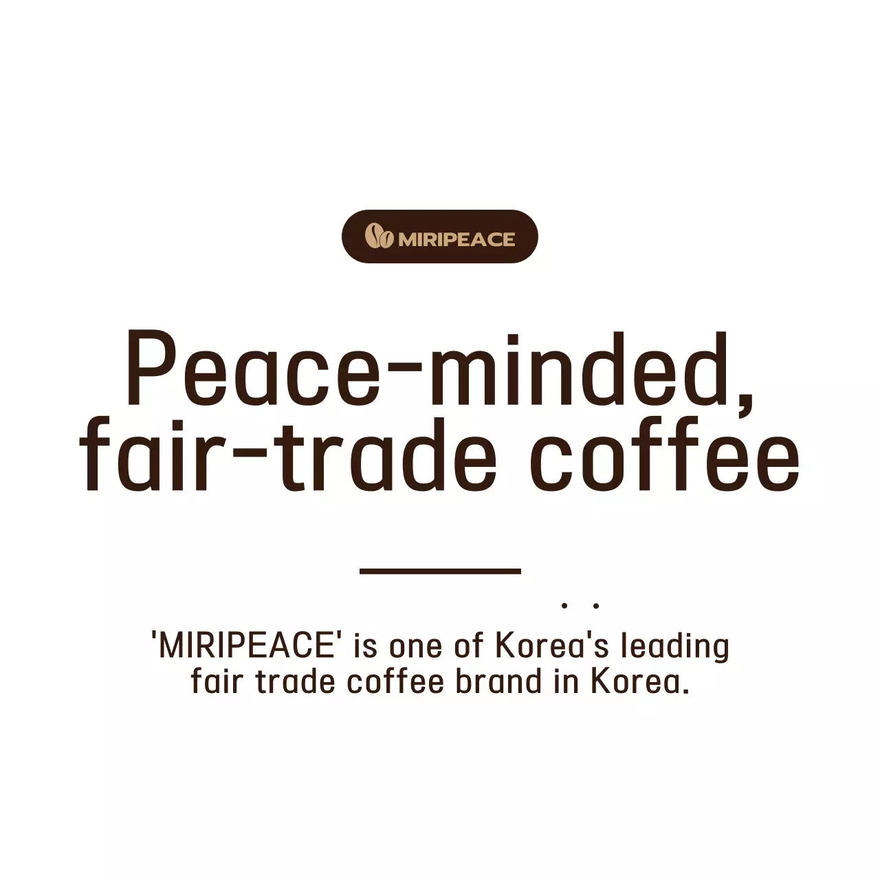 Coklat, gaya teks sederhana informasi kopi Fairtrade di rak