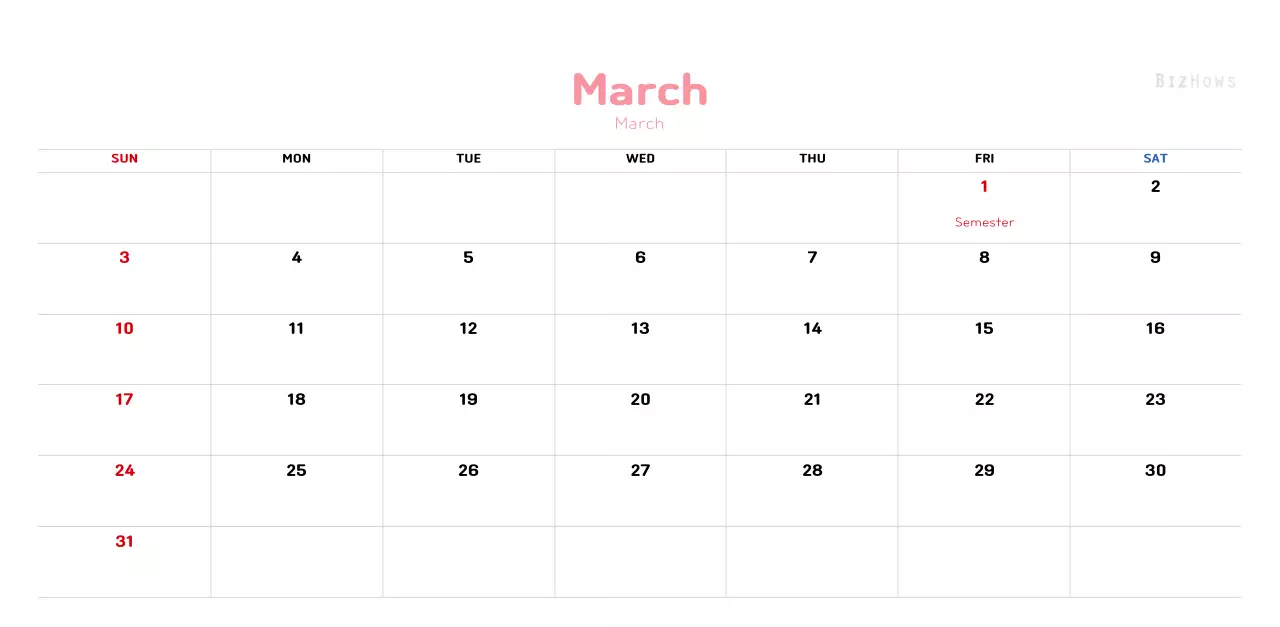 New Year's calendar with a warm, illustrated feel