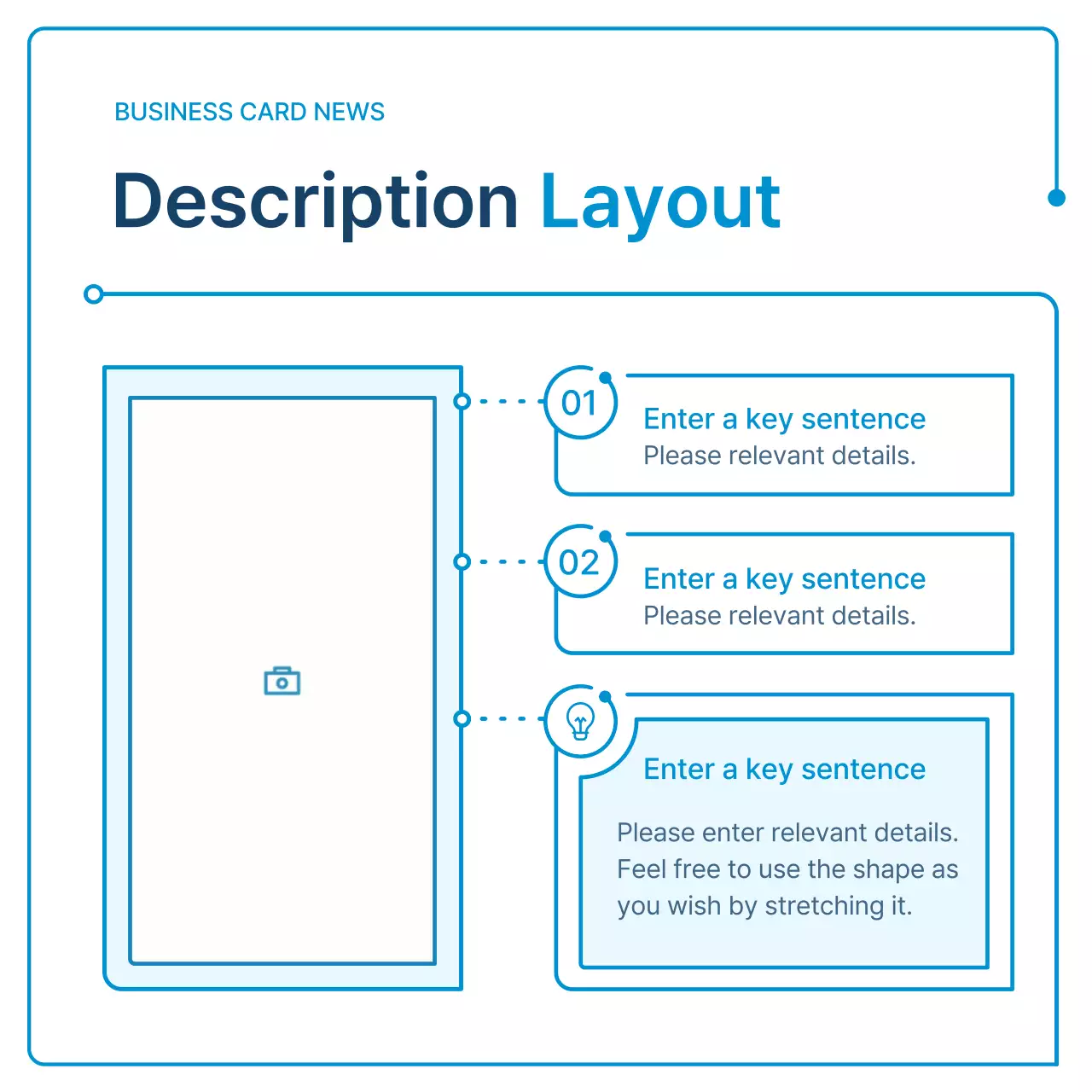 A guide to white and blue geometry for corporate newsletters