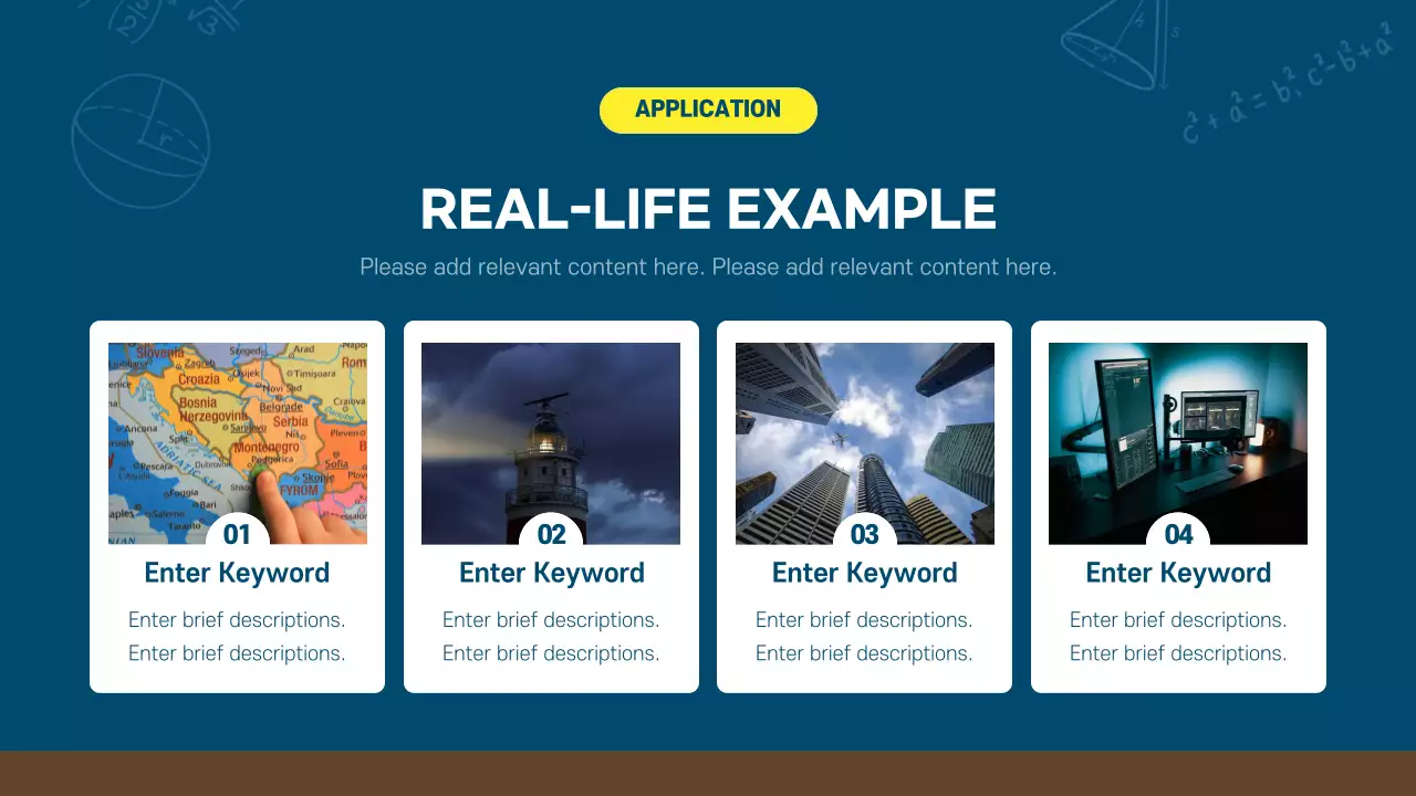 Blue Retro Math Course Presentation