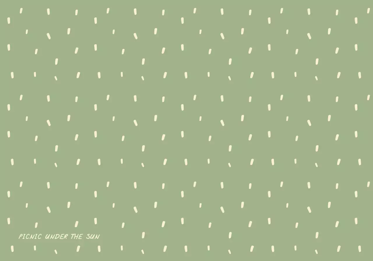 A simple design with green and light yellow dots.