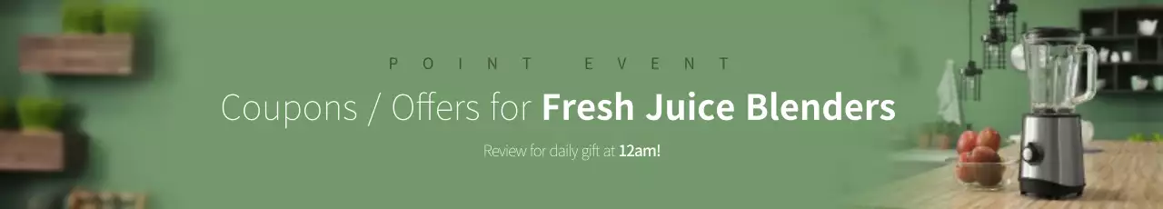 Banner Promocional Liquidificador Minimalista Verde