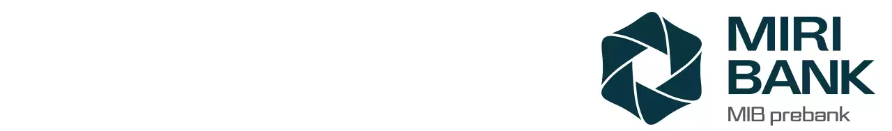 Simple, clean design with dark colored logo and bank name