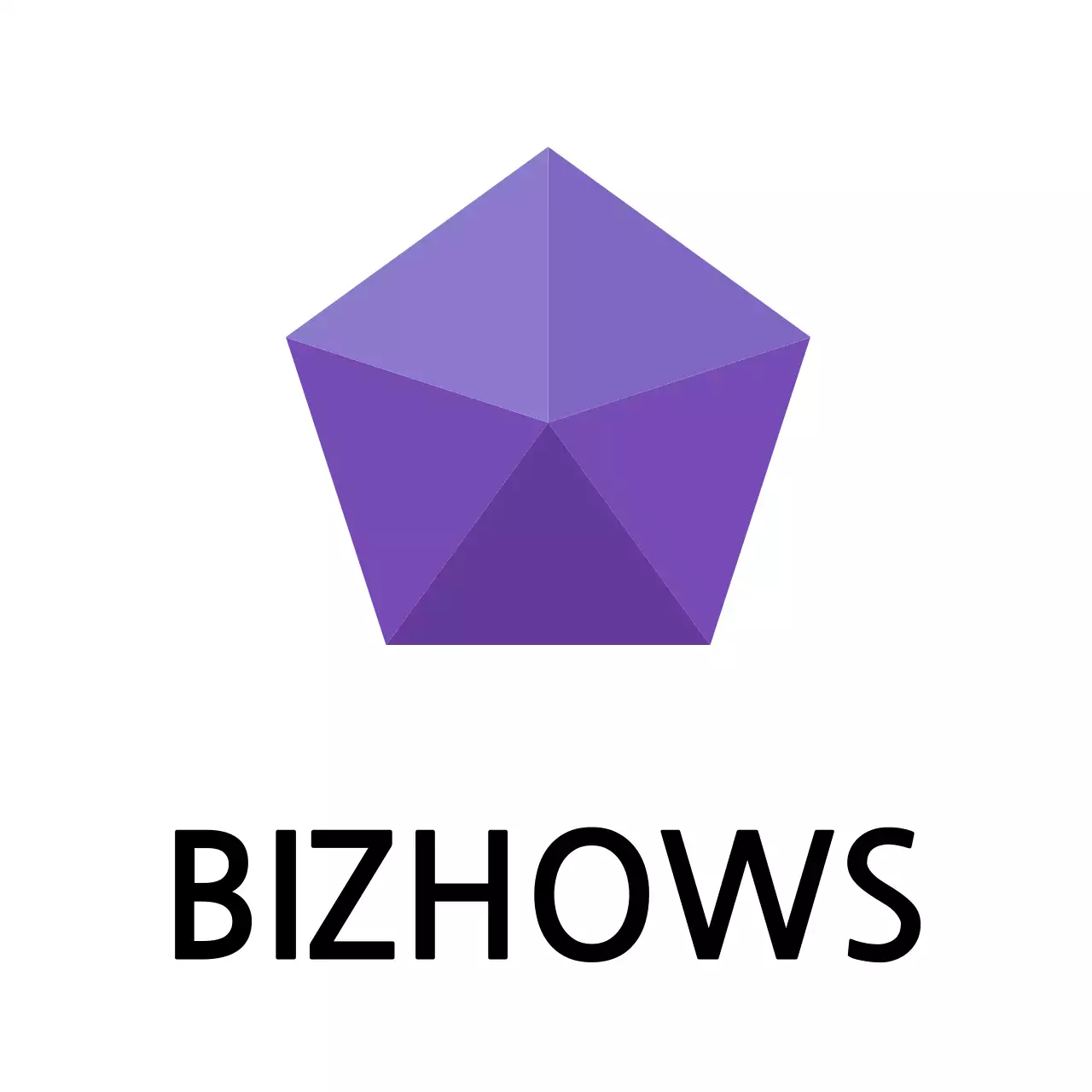 Purple Geometric Business Card Logo