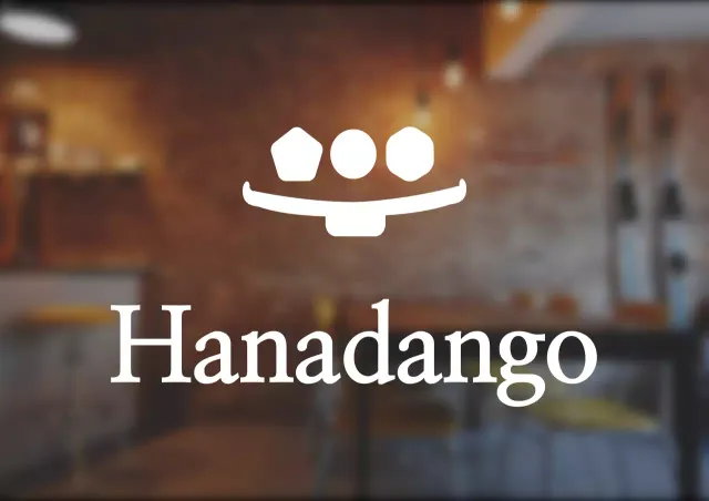 Tanda logo toko dango bergaya sederhana