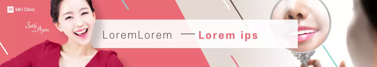 Banner de promoção de ortodontia moderna bege