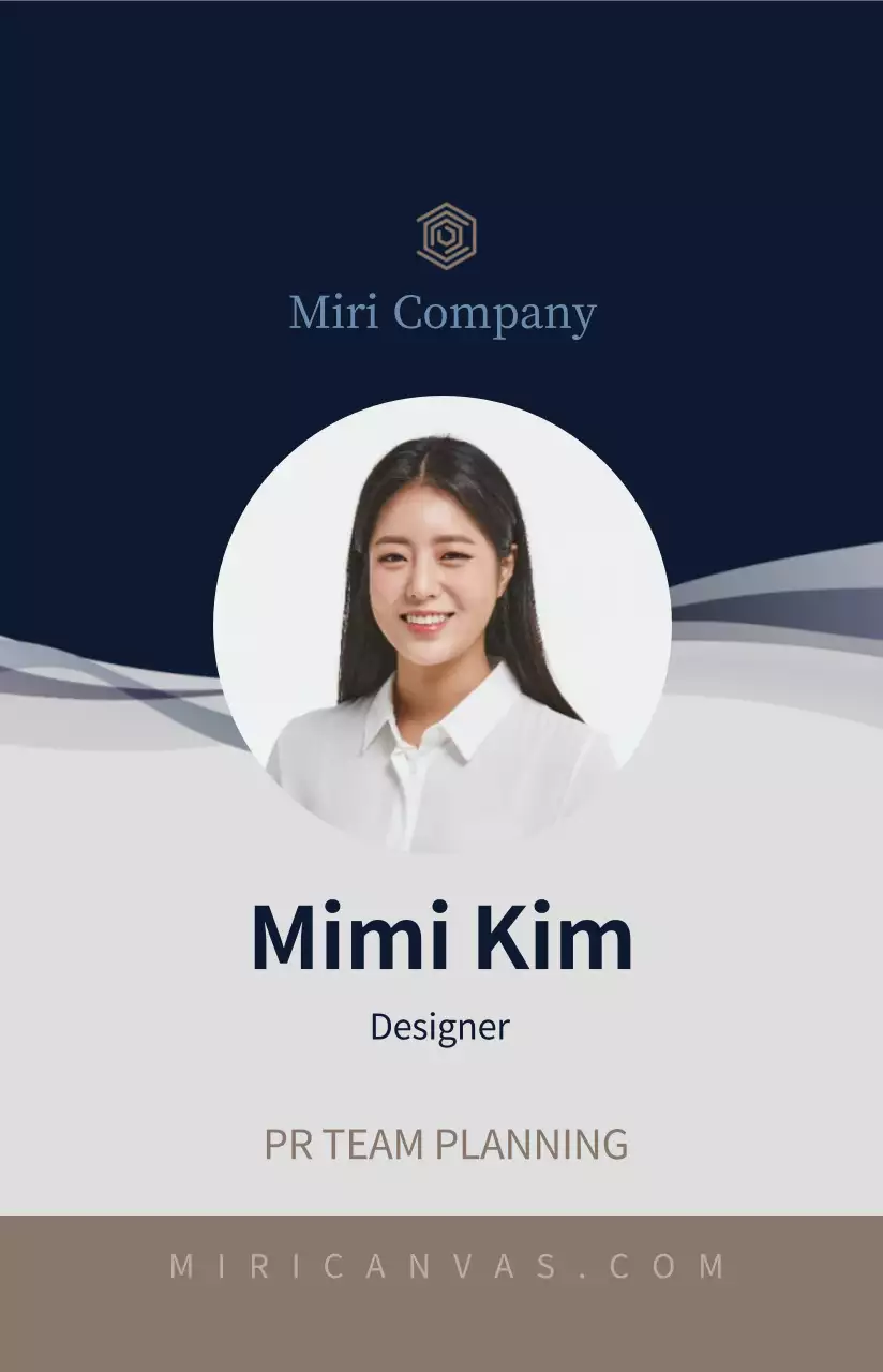 A simple layout style in navy blue and gray with a temple certificate