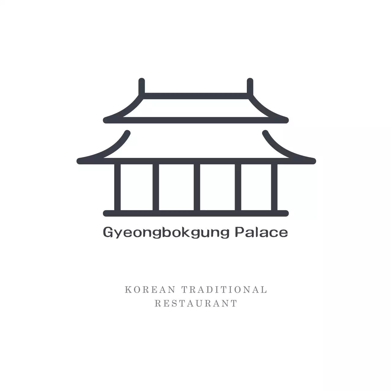 Black Traditional Restaurant Logo