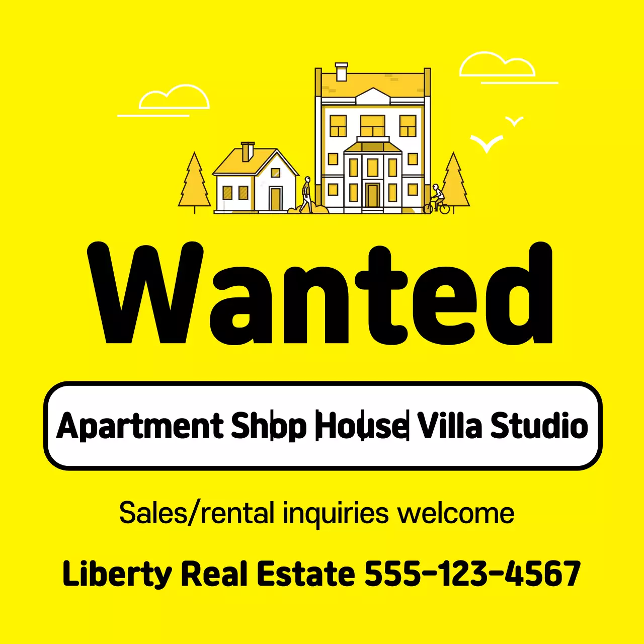 Properti kuning untuk dijual