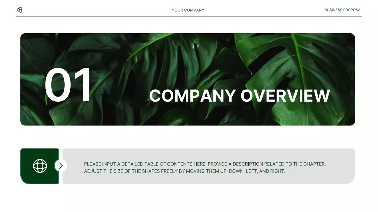 Green Minimal Business Proposal Presentation