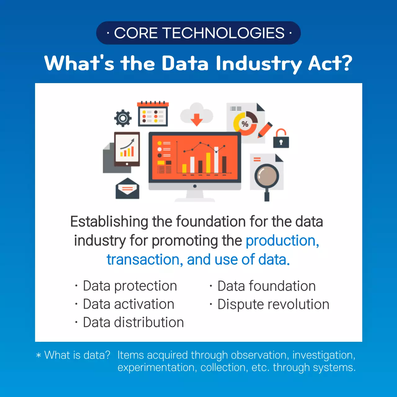 Blue Modern Data Promotion Instagram Carousel