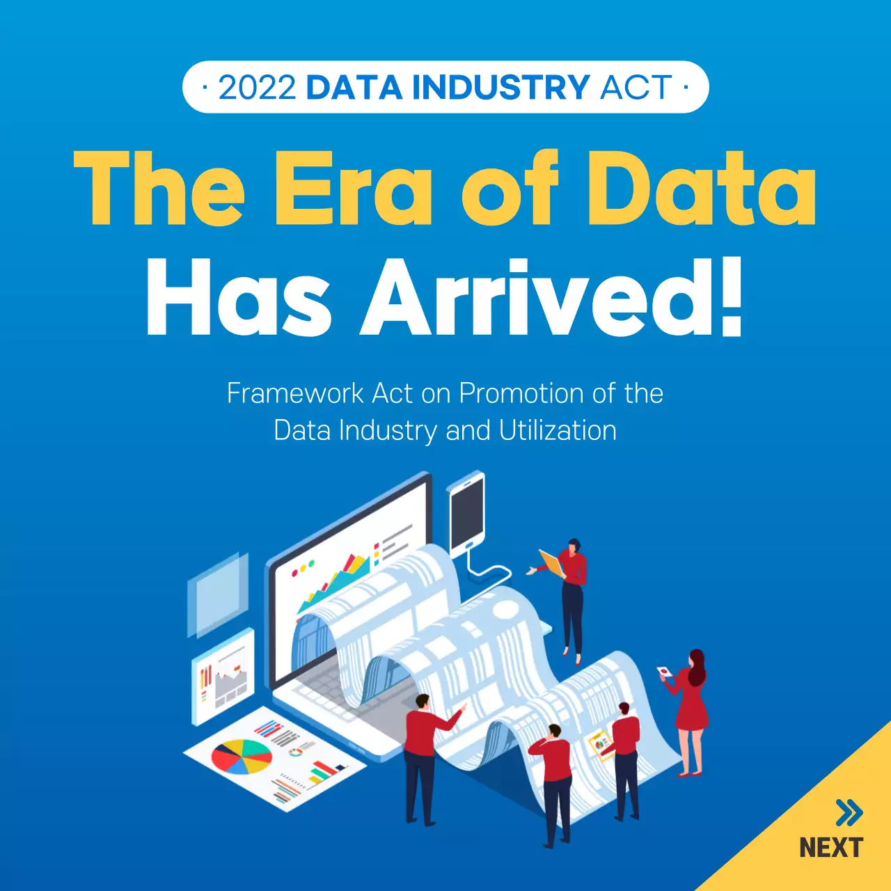 Blue Modern Data Promotion Instagram Carousel