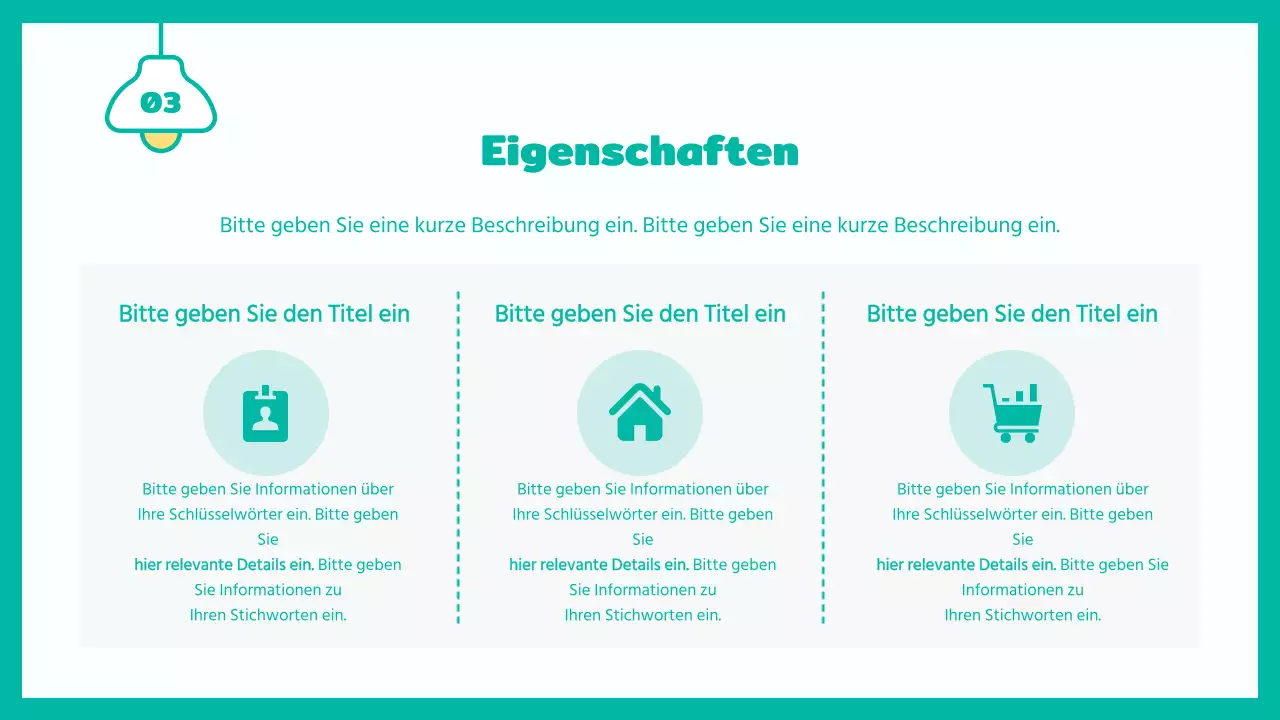 Zustand und Zukunft des niedlichen, mintfarbenen Einzelhauses