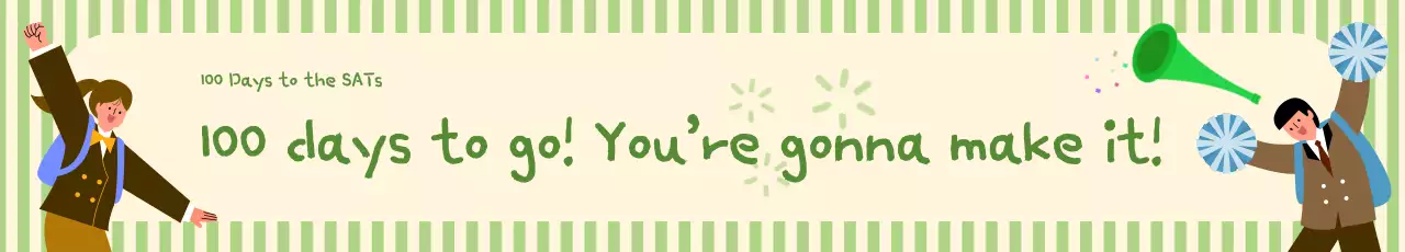 Biểu ngữ cổ vũ ngày thứ 100 của CSAT có hình minh họa trên nền sọc