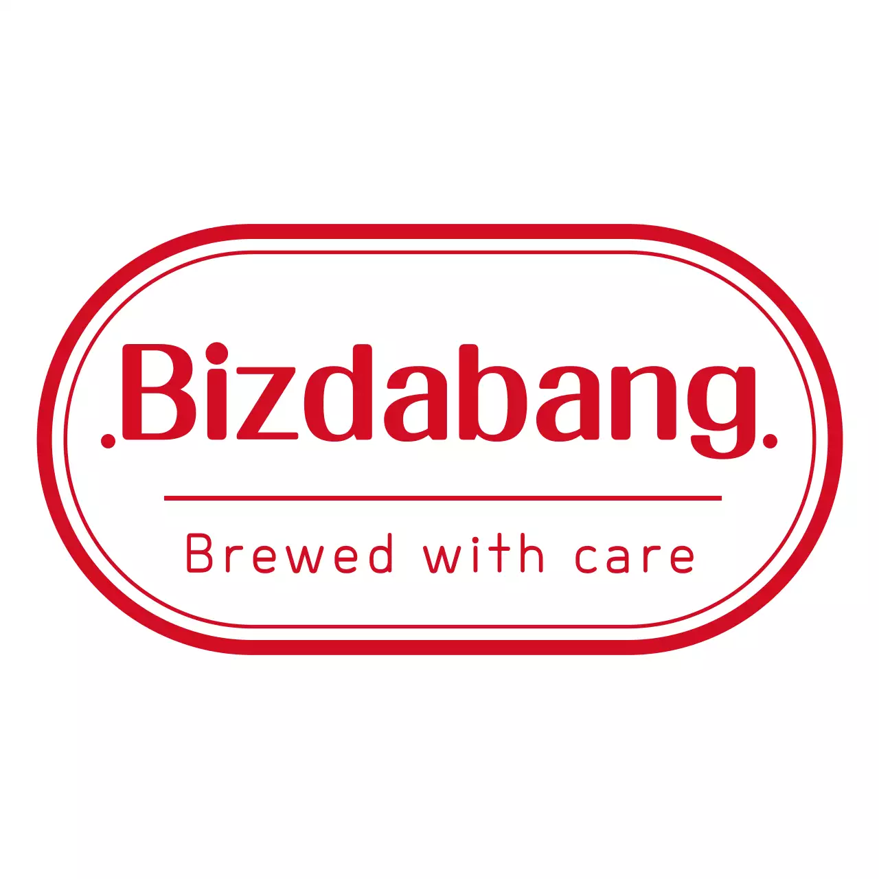 Simple shapes in red logo style cafe