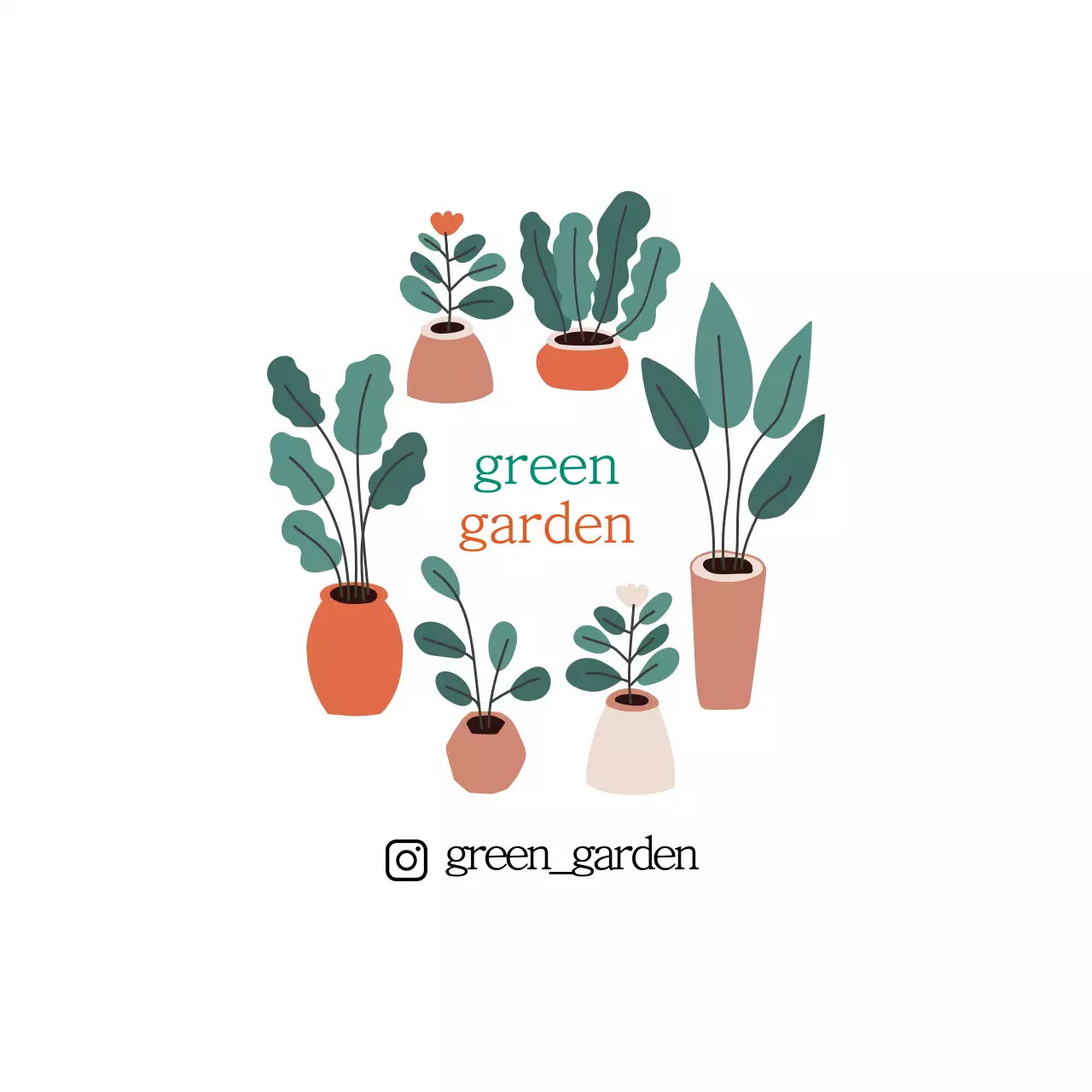 Label kebun raya bersih bergambar putih