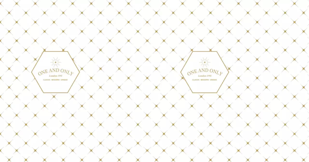 White Gold Modern Pattern Gift Shop