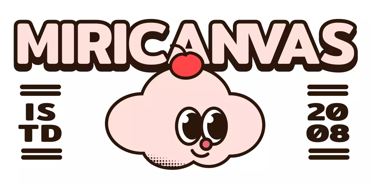 Cute and hip cupcake character and text combination logo style in pink and brown for cafe promotion and merchandise.