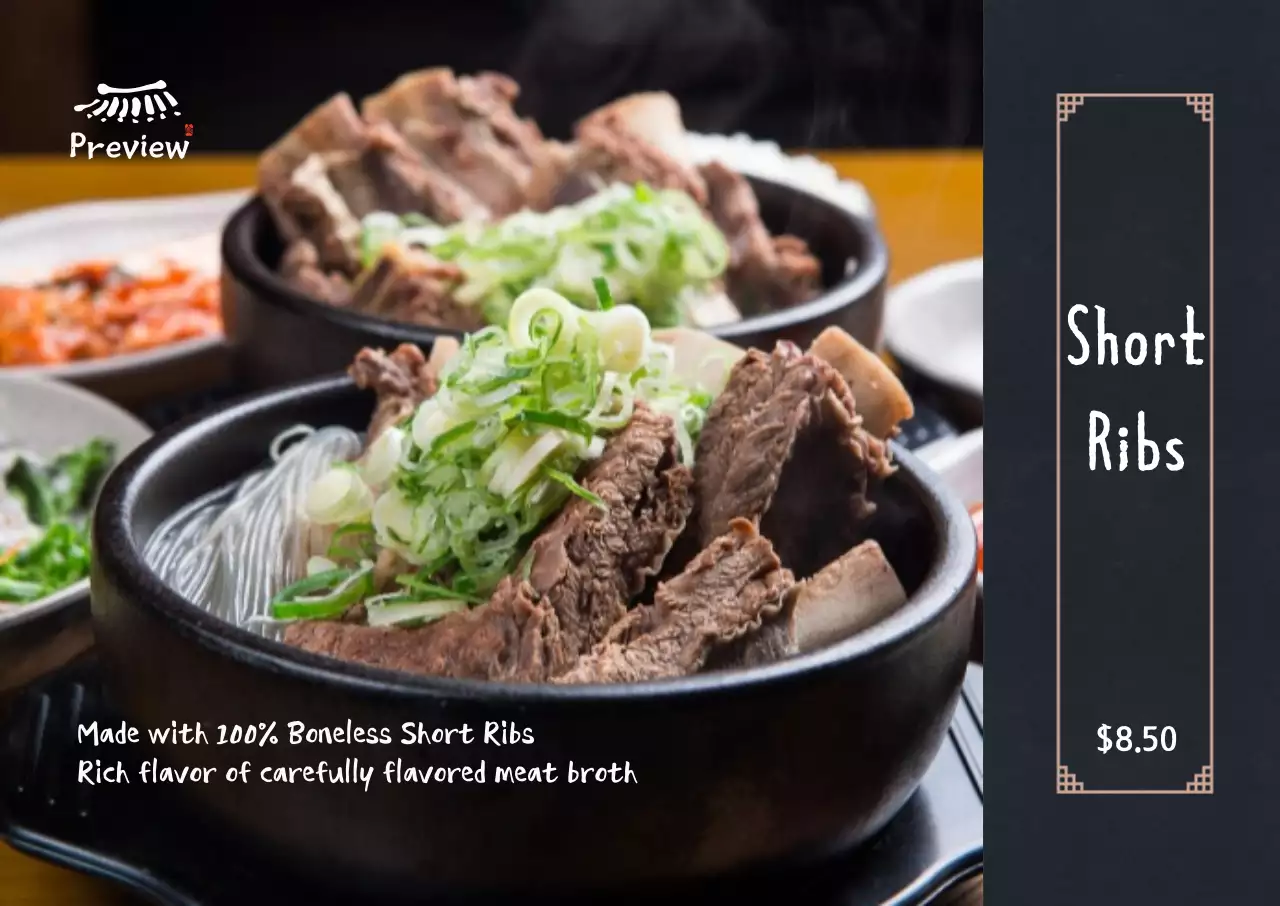 Full-image ribs horizontal poster