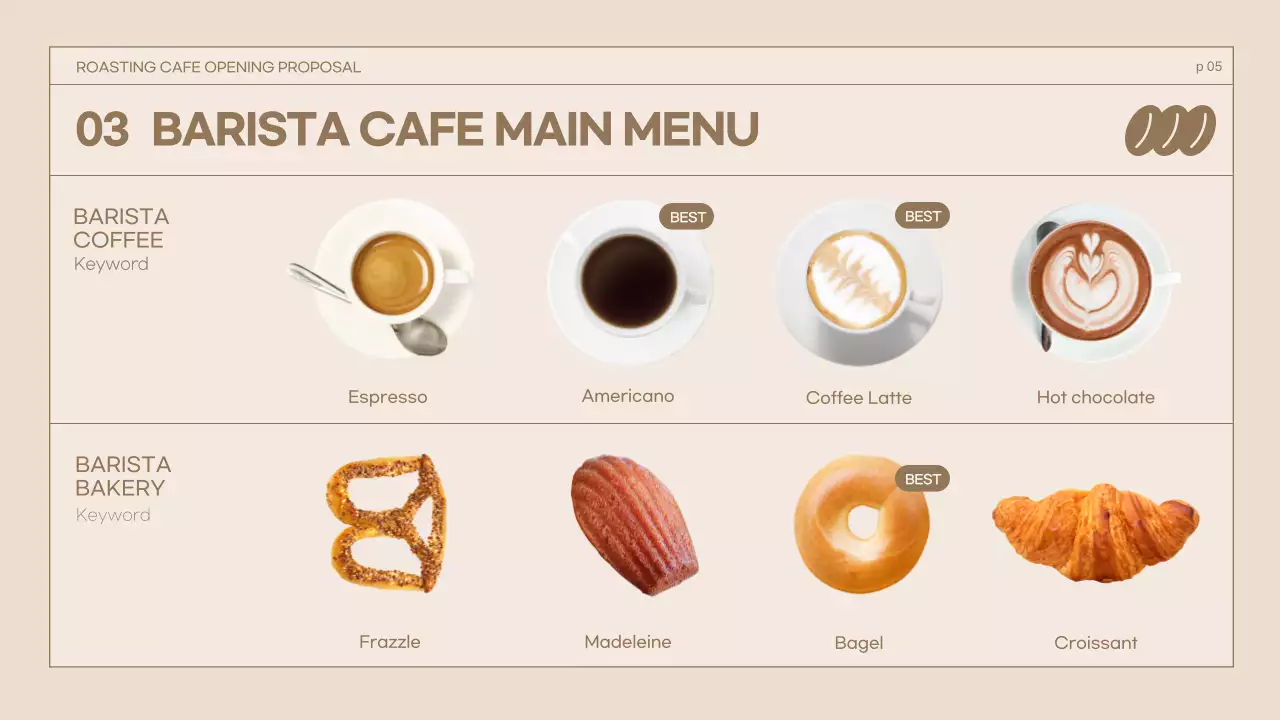 Brown Modern Cafe Proposal Presentation