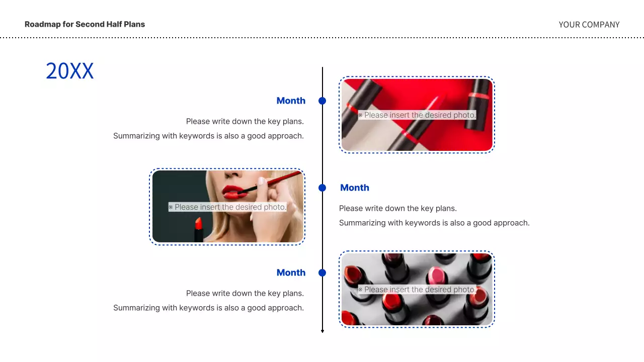 A simple business plan in blue