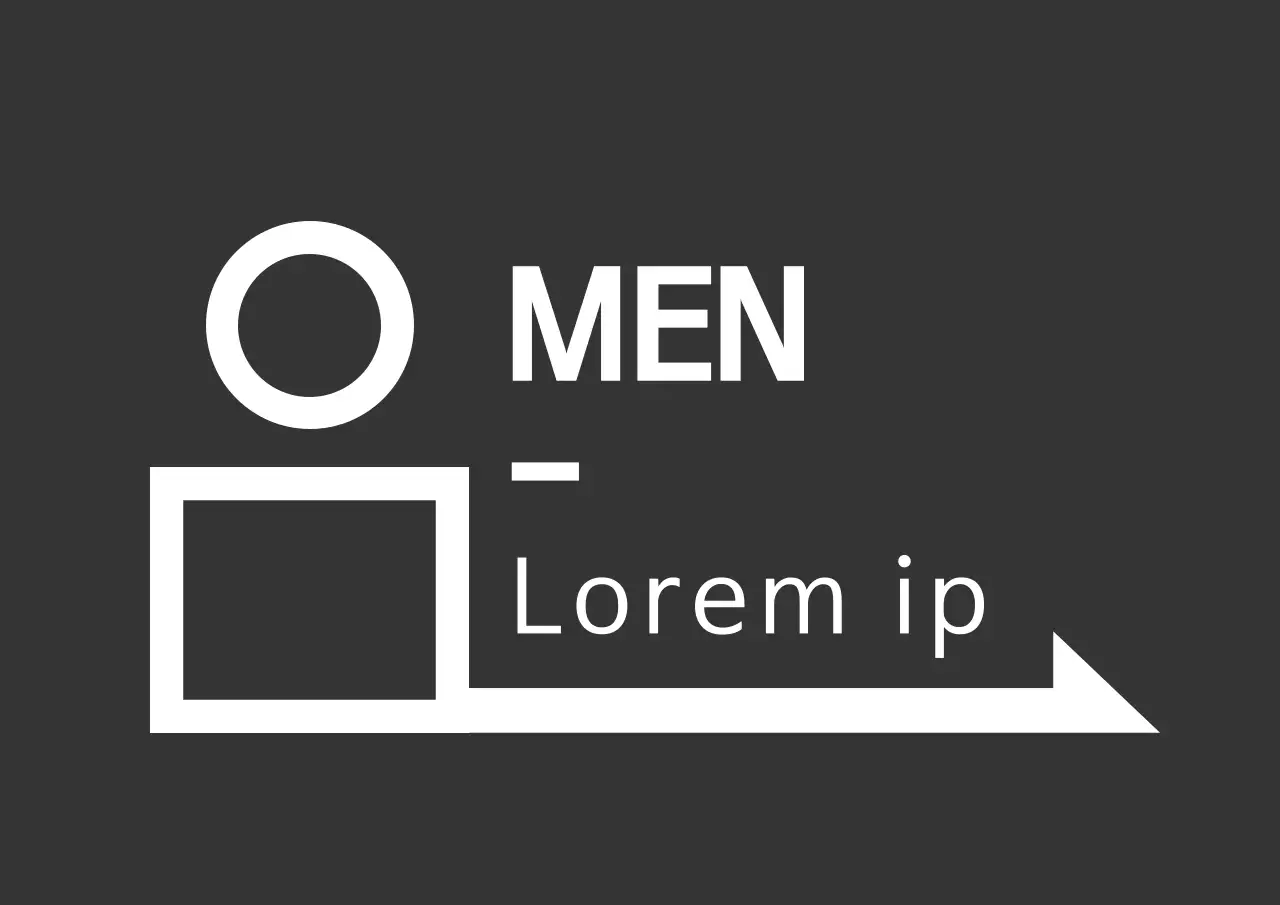 Panduan piktogram kamar mandi berkonsep bersih dengan warna abu-abu tua dan putih