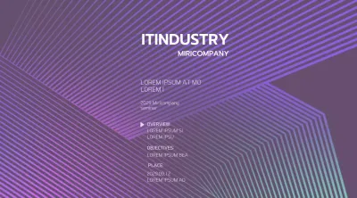 Hội thảo kinh doanh với gradient đồ họa màu tím và đen