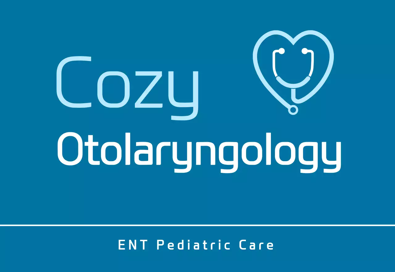 Otolaryngology clinic with a basic blue logo