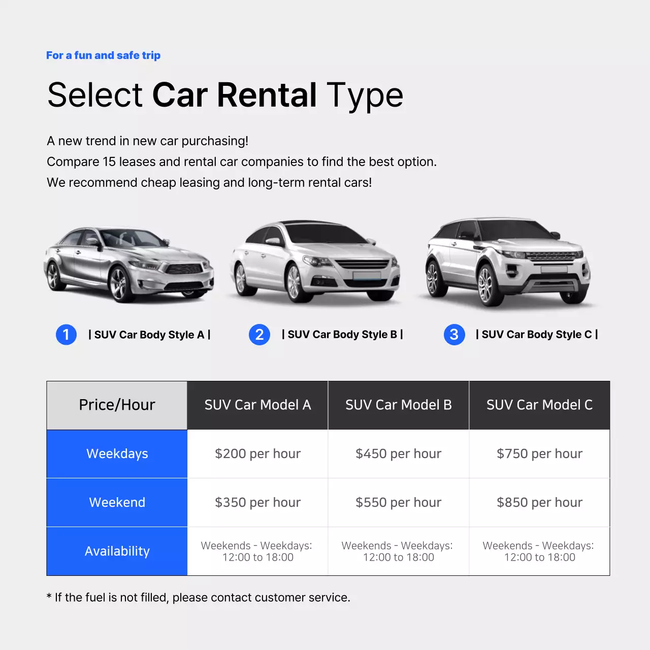 Blue Modern Car Promotion Instagram Carousel