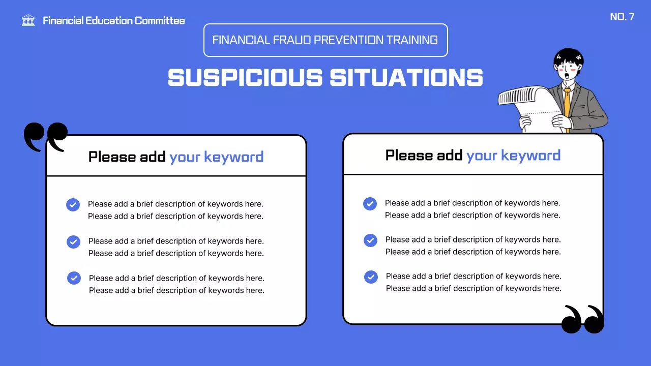 Blue Modern Finance Course Presentation
