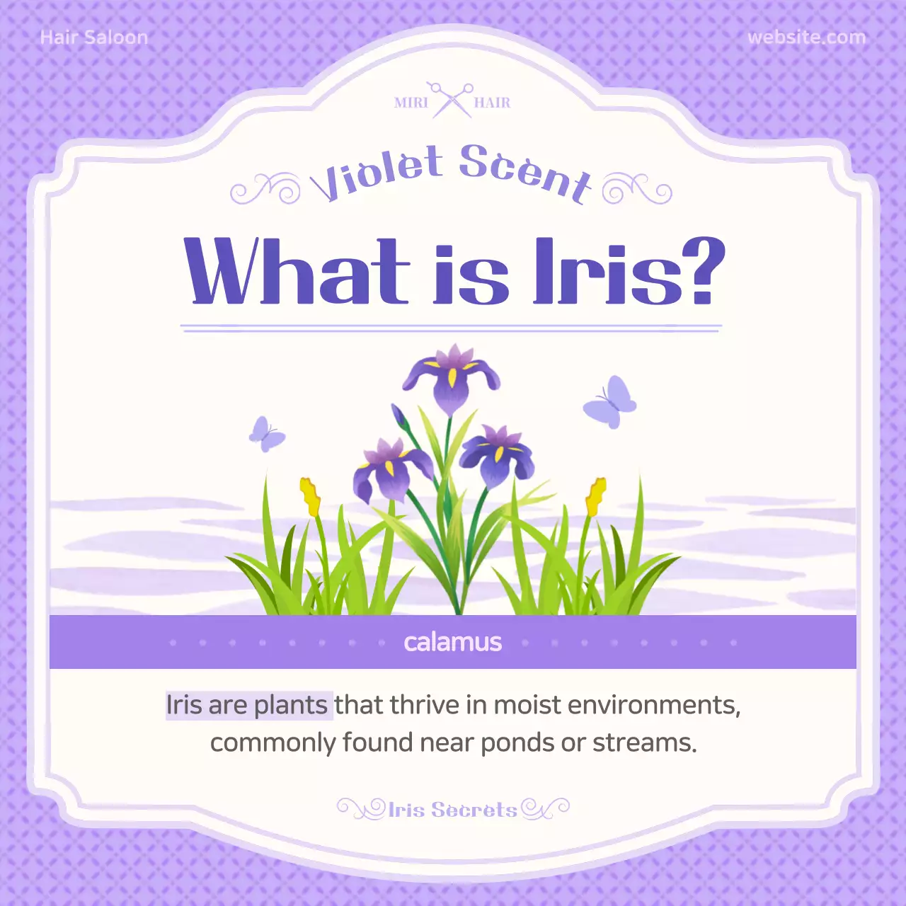 Purple Elegant Hair Promotion Instagram Carousel