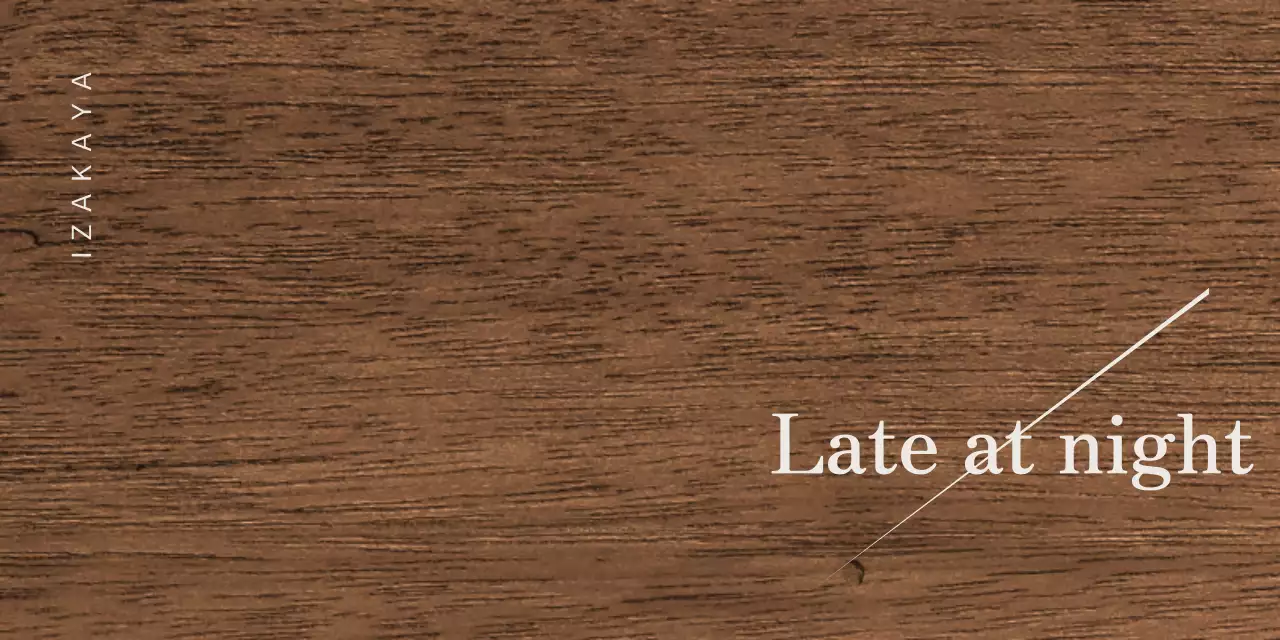 Izakaya design with light gray kanji and diagonal lines