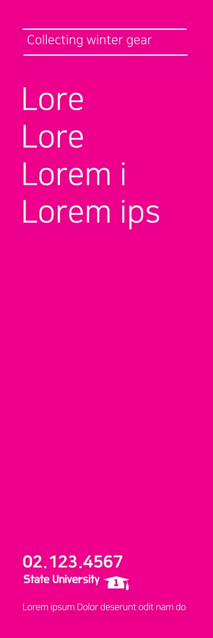 Banner Promocional Minimalista Rosa de Inverno