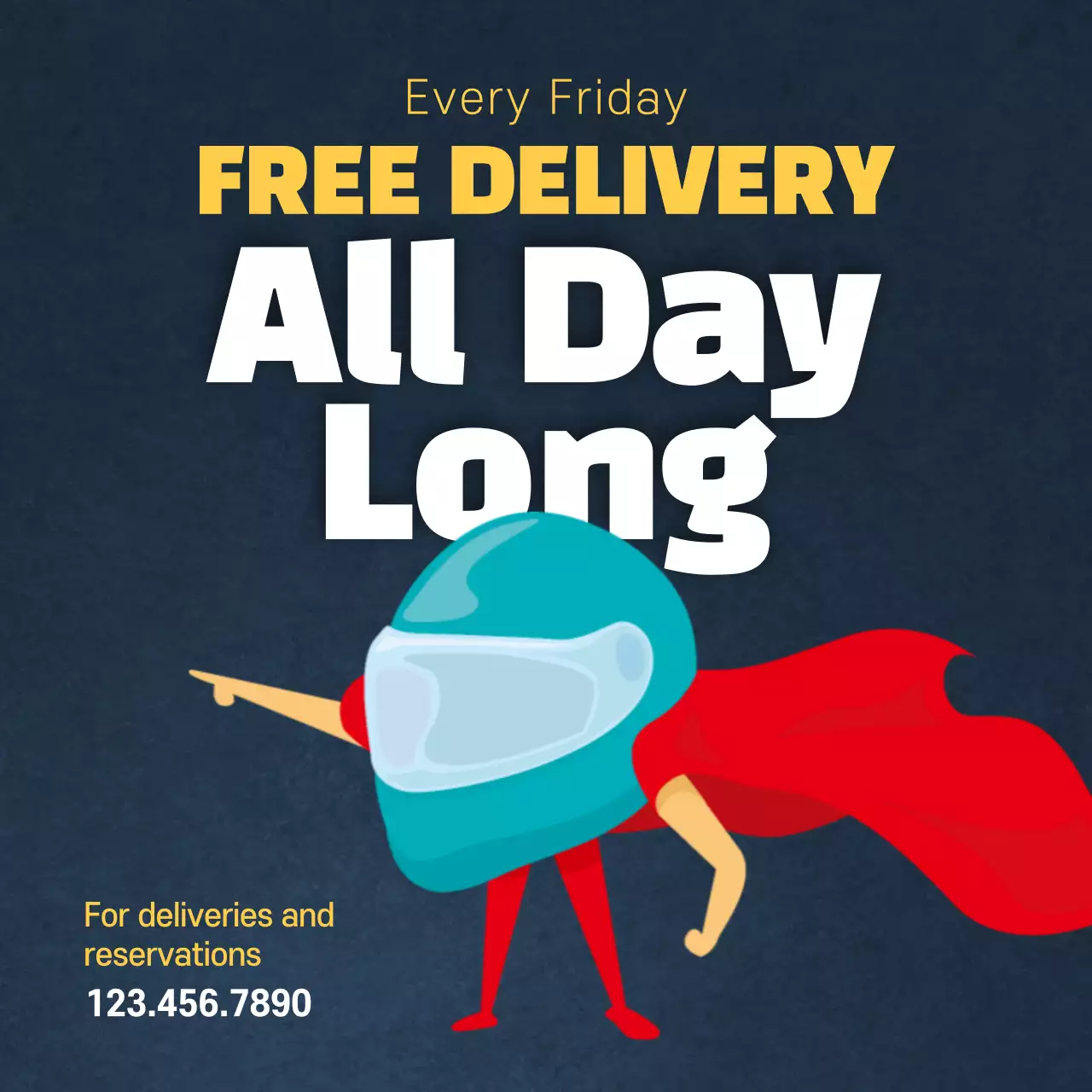 Red Trendy Pizza Promotion Instagram Post