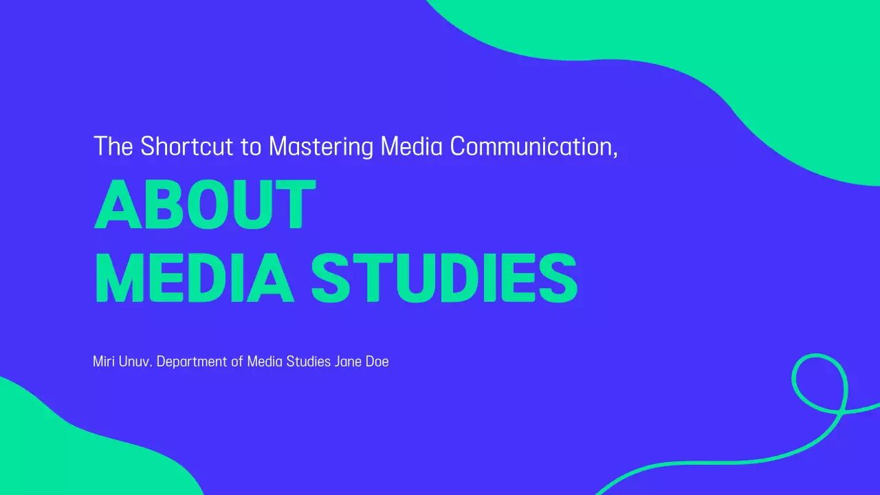 Blue Abstract Media Guide Presentation