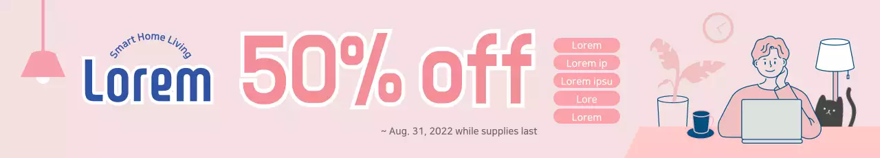 Spanduk penjualan ziplock merah muda