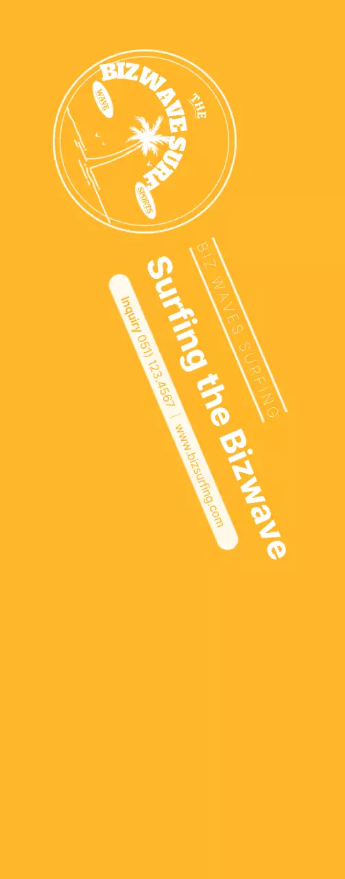 Simple concept surfing emblem logo in blue and yellow to promote the shop.