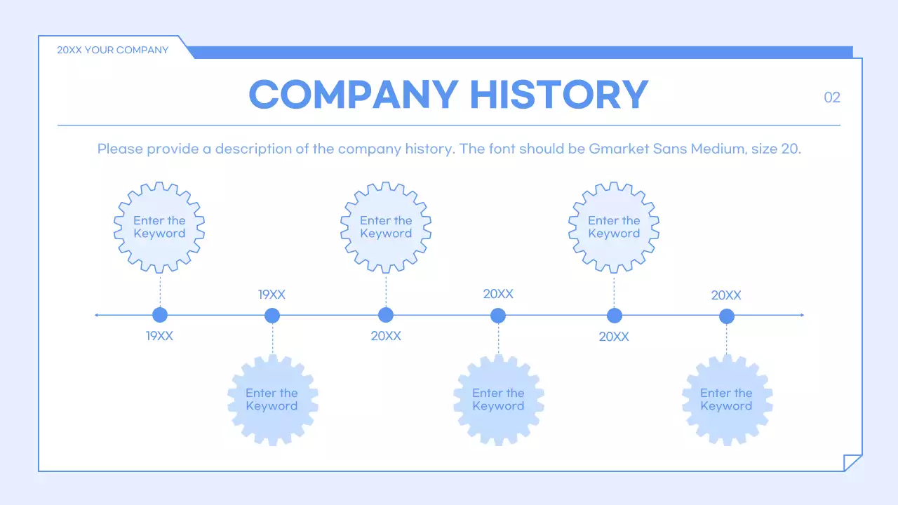 블루 모던 비즈니스 플랜 프레젠테이션