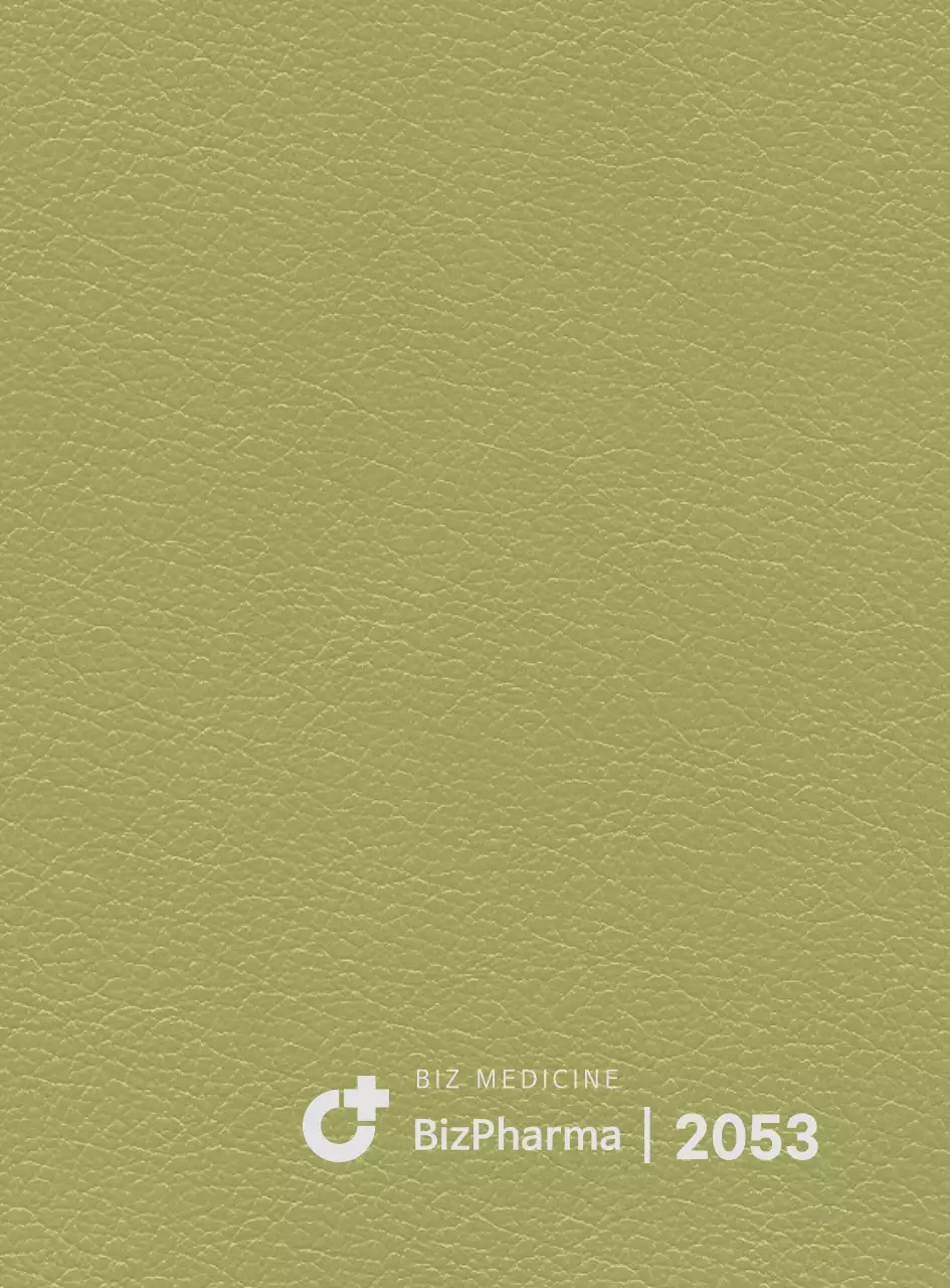 Diary cover with vertical pharmaceutical company logo