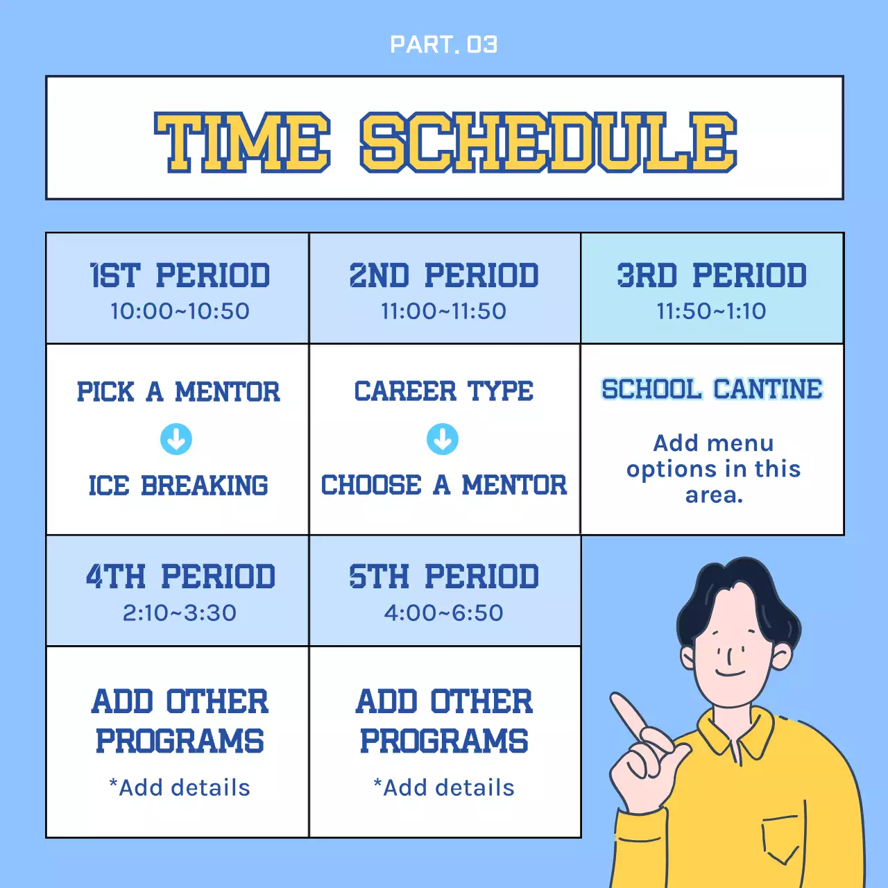 Blue Retro Mentoring Advertisement Instagram Carousel