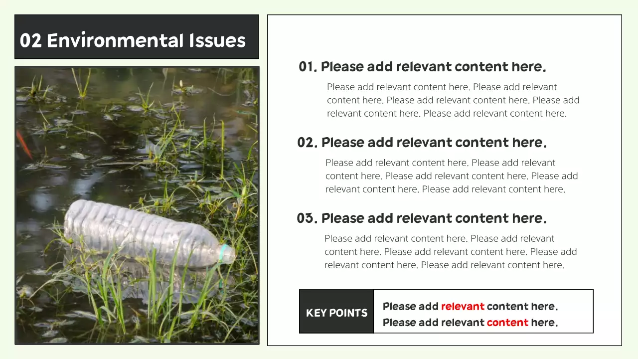A modern yellow and green presentation on environmentalism