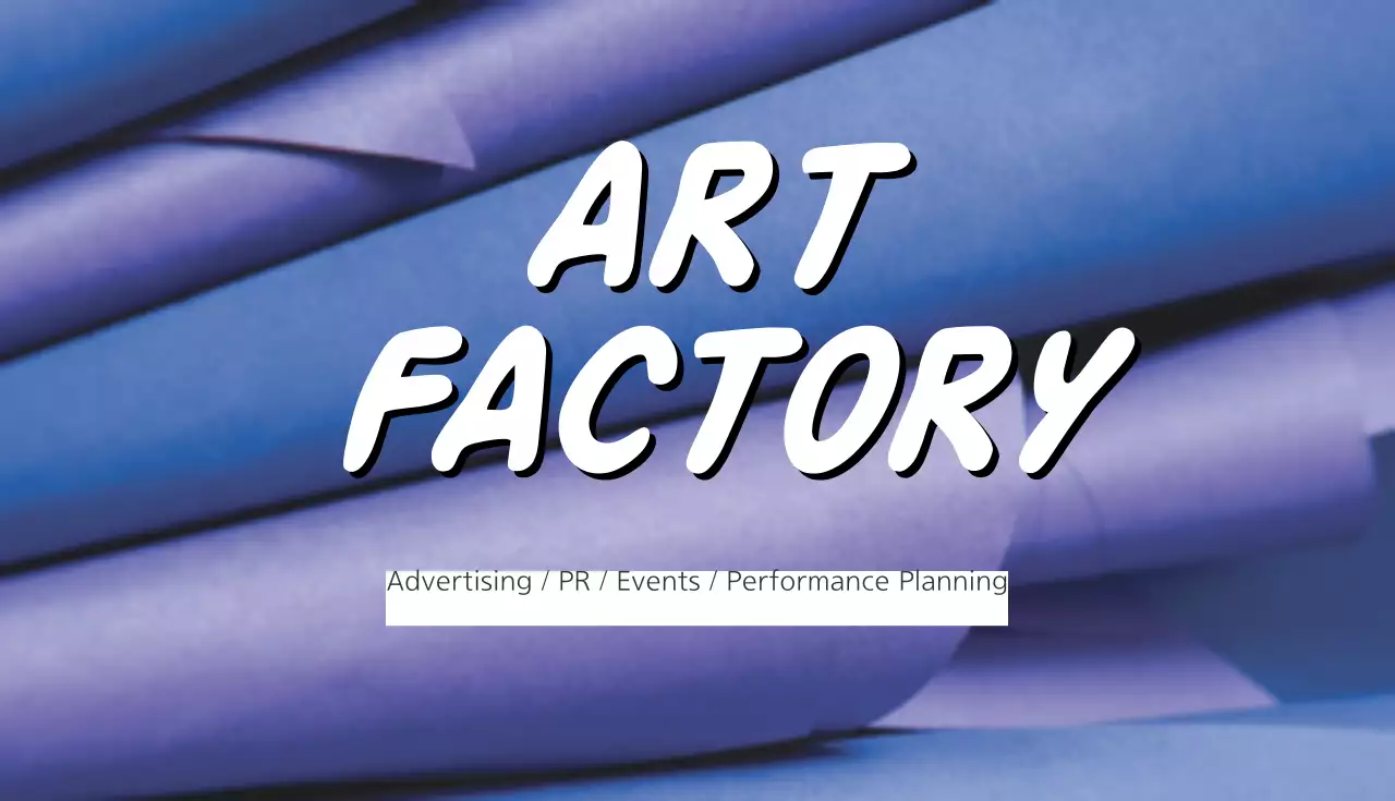 Danh thiếp quảng cáo nghệ thuật hiện đại màu xanh