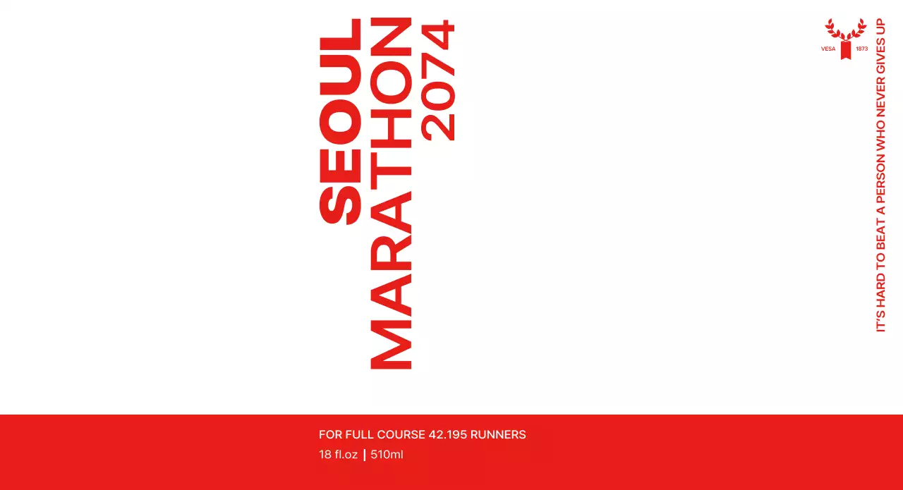 Designing a marathon with a red color scheme
